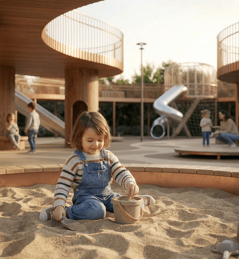 двухуровневый плейхаб со&nbsp;сценариями игр и&nbsp;отдыха для детей разных возрастов