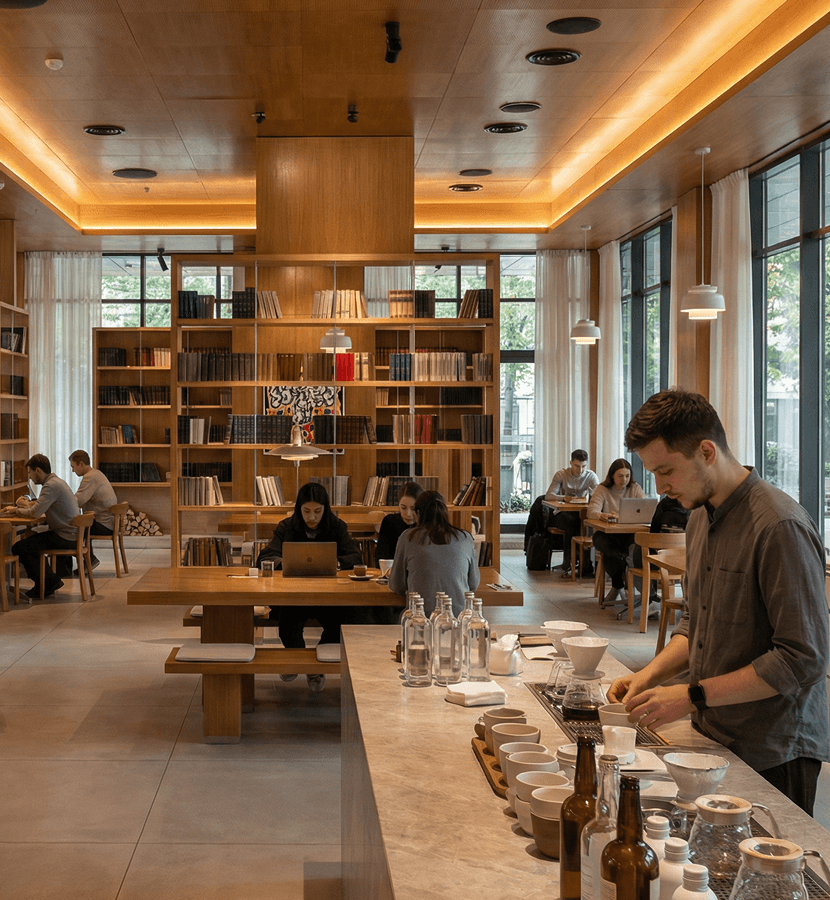 Уютный коворкинг  с&nbsp;библиотекой и&nbsp;кофе-баром