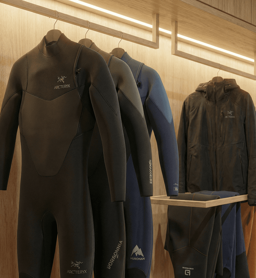 Зоны для сушки гидрокостюмов  и&nbsp;горнолыжной экипировки